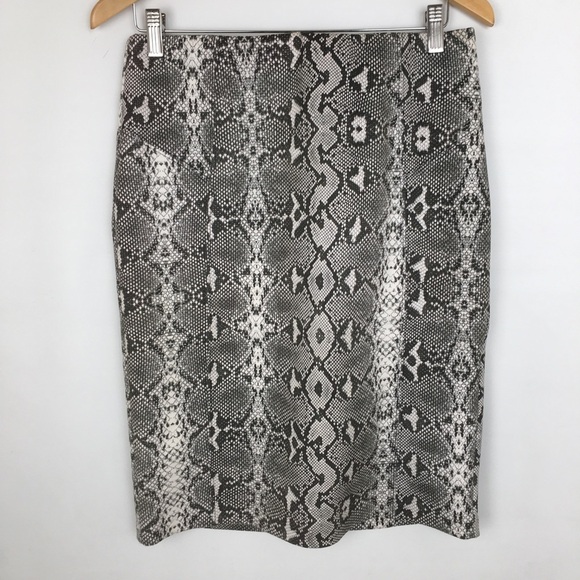 Andrew Marc Dresses & Skirts - Marc New York Snakeskin Python Mini Skirt Women’s Size S Gray